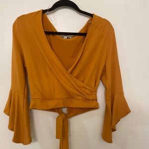 Mustard yellow blouse